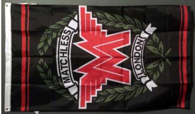 Matchless Motorcycle London M Logo Flag Vertical 3X5 Ft Polyester Banner USA 90x150cm
