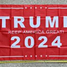 Donald Trump Flag 2024 Don Jr I'd Vote USA Army Sign Poster 3x5ft