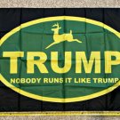 Donald Trump Flag Farmers For Trump USA JD Black Sign Poster 3x5ft