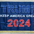 Donald Trump Flag 2024 Don Jr Blue Red USA Army Sign Poster 3x5