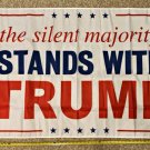 Donald Trump Flag Trump 2020 Silent Majority Guns Sign Poster 3x5ft