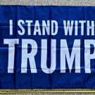 Donald Trump Flag 2024 Don Jr Ivanka I Stand Blue 2024 Poster 3x5ft
