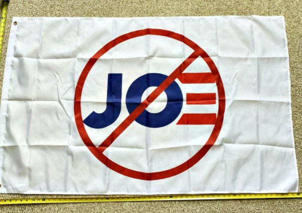 Anyone But Biden Flag Biden X Out Trump 2024 Never Joe President 3x5ft