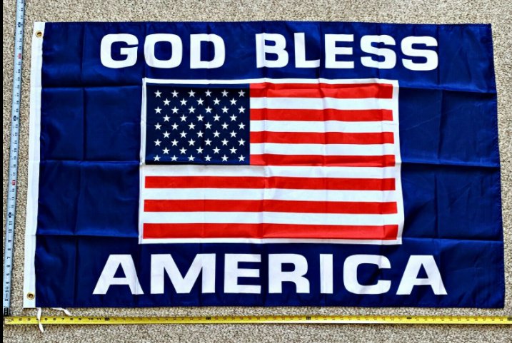 Donald Trump Flag 2024 God Bless America USA Navy Army Police Sign 3x5ft