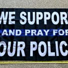 Donald Trump Flag 2024 We Support Our Police Trump 3x5' Army Cop BLM