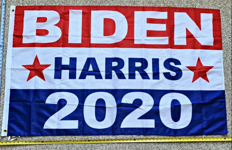 Joe Biden Flag Biden Harris 2020 Block Trump USA Sign Poster 3x5ft