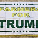 Donald Trump Flag 2024 Farmers For Trump WHITE 3x5ft Sign USA John Deere