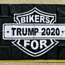Donald Trump Flag 2020 - 2024 Bikers For Trump Shield Navy Sign Poster 3x5ft