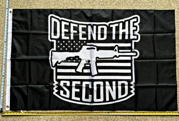 Donald Trump Flag Defend The Second Guns God USA Sign Poster 3x5ft