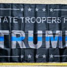 Donald Trump Flag 2024 State Troopers For Trump USA Sign Poster 3x5ft