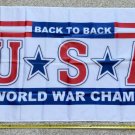 American Flag 2024 U*S*A Back To Back Champs Trump USA Sign Poster 3x5ft