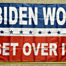 Joe Biden Flag 2024 BLUE Harris Biden USA New Won Get Over It 2024 3x5ft