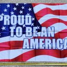 American Flag Proud To Be An American Trump USA Sign Poster 3x5ft