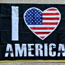 American Flag 2024 I Love America Heart Biden Trump USA Sign Poster 3x5ft