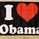 Obama Flag 2024 I Heart Obama Biden Clinton Trump USA Sign Poster 3x5ft