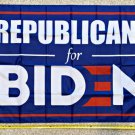 Joe Biden Flag 2024 Republicans For Biden Harris USA Sign Poster 3x5ft