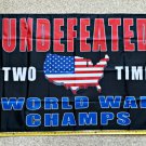 American Flag 2024 Undefeated Two Time Champs Trump USA Sign Poster 3x5ft