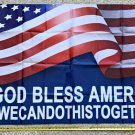 American Flag 2024 God Bless America We Can Trump USA Sign Poster 3x5ft