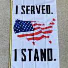 American Flag 2024 I Served I Stand Veterans Trump USA Sign Poster 3x5ft