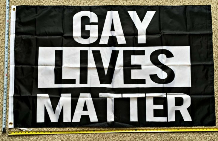 Gay Lives Matter Flag Biden Trump Block Equality USA Poster 3x5ft