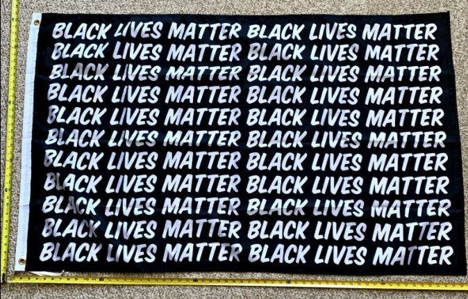 Black Lives Matter Flag Black Repeat Biden Trump BLM 3x5ft Flag New