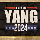 Andrew Yang 2024 Flag YANG GANG MATH President Black Sign USA 3x5ft