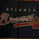 Atlanta Braves Baseball Balck flag 3X5Ft Banner USA Polyester with Brass Grommets