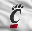 Cincinnati Bearcats White Flag 3X5ft Banner USA Polyester with 2 Brass Grommets