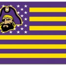 East Carolina Pirates USA Sport Flag 3X5ft Banner USA Polyester with 2 Brass Grommets