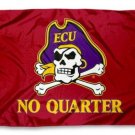 East Carolina Pirates Red Flag 3X5ft Banner USA Polyester with 2 Brass Grommets