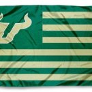 South Florida Bulls Green USA Club Flag 3X5ft Banner USA Polyester with 2 Brass Grommets