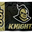 UCF Knights Team Sport Black Flag 3X5ft Banner USA Polyester with 2 Brass Grommets