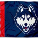 University of Connecticut Huskies Flag 3X5ft Banner USA Polyester with 2 Brass Grommets