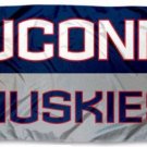 University of Connecticut Huskies Blue Flag 3X5ft Banner USA Polyester with 2 Brass Grommets