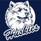 Connecticut Huskies Hand Blue Flag 3X5ft Banner Polyester with 2 Brass Grommets