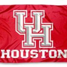 Houston Cougars Hand Flag 3X5ft Banner Polyester with 2 Brass Grommets