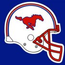 Southern Methodist Mustangs Helmet Flag 3X5ft Banner Polyester with 2 Brass Grommets
