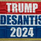 Donald Trump Flag  2024 Don Jr Ron Desantis Florida USA Sign 3x5ft