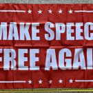 Donald Trump Flag Make Speech Free Again R Poster Sign USA 3x5ft
