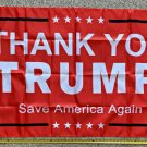 Donald Trump Flag 2024 Don Jr Ivanka Thank You Trump RED Sign 3x5ft