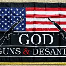 Ron Desantis Flag God Gun Desantis Black Trump 2024 Sign USA 3x5Ft