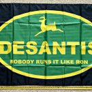 Ron Desantis Flag  Nobody Runs Ron Black Trump 2024 Sign USA 3x5ft