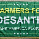Ron Desantis Flag Farmers For Desantis Green Poster Sign USA 3x5Ft