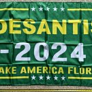 Ron Desantis Flag Make America Florida Green Poster Sign USA 3x5Ft