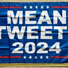 Donald Trump Flag Trump Won Mean Tweets 2024 Blue USA Sign 3x5Ft