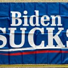 Donald Trump Flag BIDEN SUCKS Blue 2024 Make America Sign USA 3x5Ft