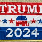 Donald Trump Flag Trump Republican Block MAGA USA 2024 Sign 3x5Ft