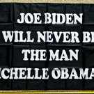 Donald Trump Flag 2024 Don Jr Biden Will Never Black USA Sign 3x5Ft