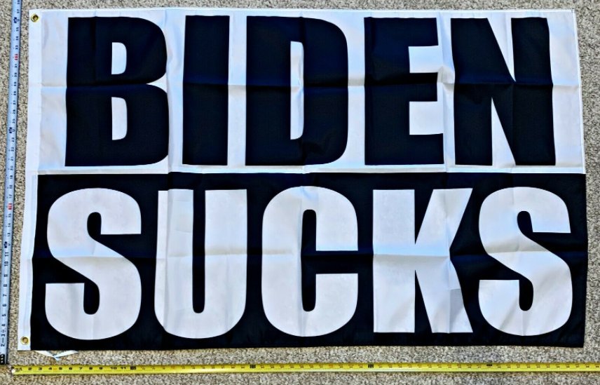Donald Trump Flag Biden Sucks Desantis Don Jr. USA 2024 Sign 3x5Ft