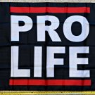 Pro Life Flag Trump Biden Equality Vote Pro Life Red Poster Sign 3x5Ft